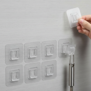 Whisk_ea3ad245bf1d2488fb14e674d1d142afdr Clear Self-Adhesive Wall Hooks