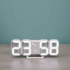 c1283759-ef4f-4c54-91f9-0cd7fbc8b73c 3D LED Clock White