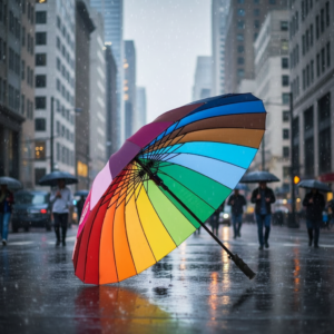 Big Rainbow Umbrella