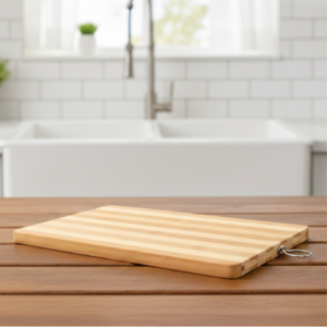 Bamboo Cutting Board with Ring 30x20