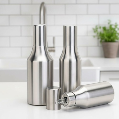Stainless Steel Oil Dispenser Bottle