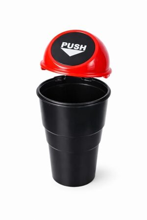 Push-Top Car Trash Bin