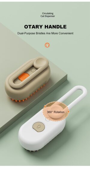 Steam Spray Pet Grooming Brush