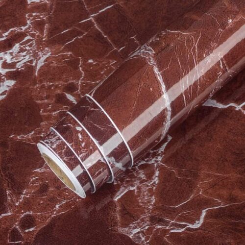 Brown Marble Foil Paper