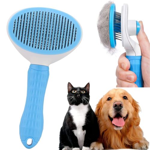 Self-Cleaning Pet Grooming Brush