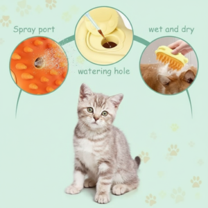 Steam Spray Pet Grooming Brush