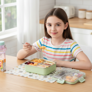 Whisk_4801a6f3865cfbf93f249967e3e3febedr Smart Bento Lunch Box Green