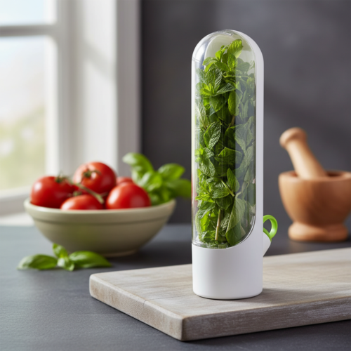 Whisk_5aac516021a2646b01441bd2fee46fecdr Fresh Herb Storage Container