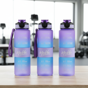 Stay-On-Track Bottle – (Purple & Blue)