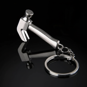 Mini Metal Hammer Keychain