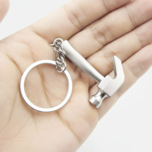 Mini Metal Hammer Keychain