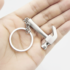 Mini Metal Hammer Keychain
