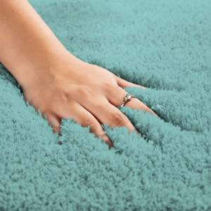 Soft Microfiber Non-Slip  Mat Blue