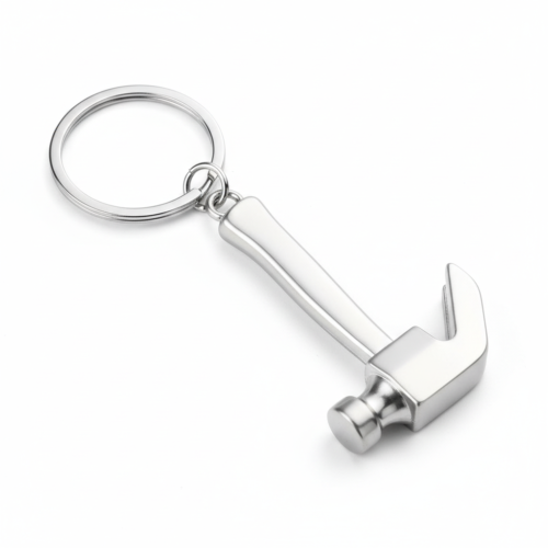 Mini Metal Hammer Keychain