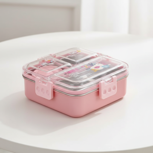 Smart Bento Lunch Box Pink