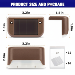 Solar Outdoor Deck Step Lights