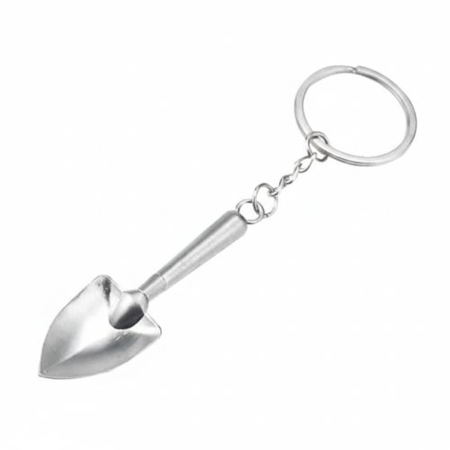 Mini Shovel Metal Keychain