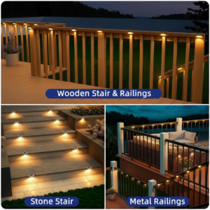 Solar Outdoor Deck Step Lights