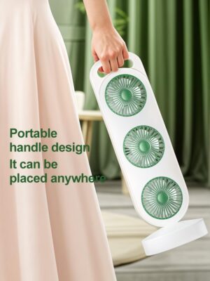Portable Triple Head Table Fan