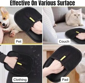 Pet hair remover glove