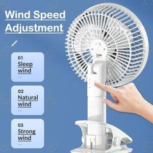 360° Rotating Clip & Desk USB Fan
