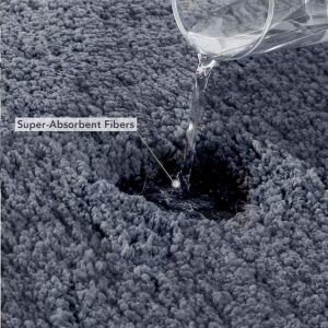 71TCeKLHpWL._SL1000_ Microfiber Bath Mat Grey