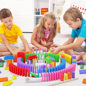 Wooden Domino Blocks Set