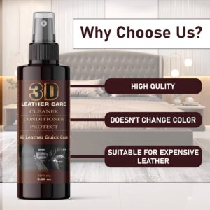 3D Leather Cleaner, Conditioner & Protect Spray