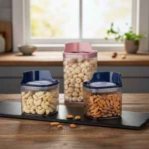 Storage Containers with Flip-Top Lid