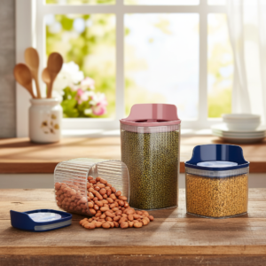 Storage Containers with Flip-Top Lid