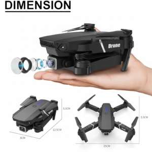 Foldable Camera Drone with Dual Lens