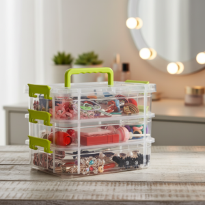 Whisk_4ceeb2376529b9690f64bc53e6655a0fdr 3-Layer Storage Organizer Box