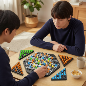 Triangle Chain Strategy Board Game