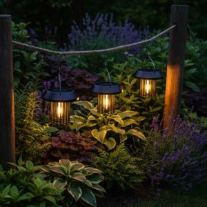 Whisk_7f921144b91ba819aa341a6b3af39e79dr Solar Hanging Outdoor Lantern Light