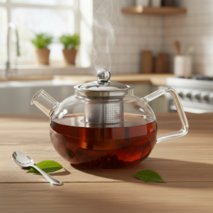 Whisk_830ebf52773d4f681d84141c696dbb23dr (1) Glass Teapot with Stainless Steel Infuser