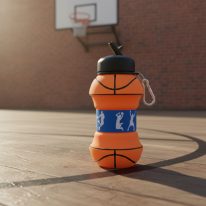 Collapsible Basketball Water Bottle