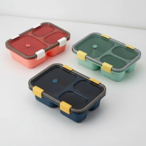 3Compartment Lunch Box with Spoon