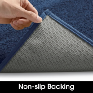 Microfiber Bath Mat Navy Blue