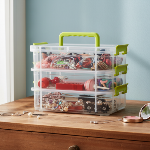 Whisk_a6a5737989f09db983b47d4ba6337213dr 3-Layer Storage Organizer Box