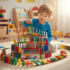 Wooden Domino Blocks Set