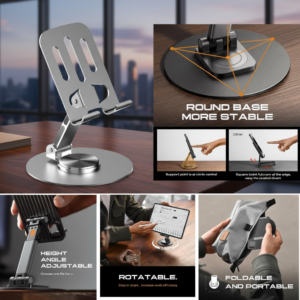 Whisk_b1392d535cd8282b4574f44d66b8f3b3dr Adjustable Aluminum Mobile Phone Stand