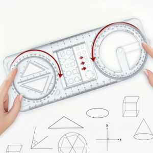 Multifunction Geometry Scale Ruler Set