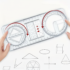 Multifunction Geometry Scale Ruler Set
