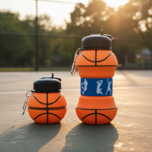 Collapsible Basketball Water Bottle
