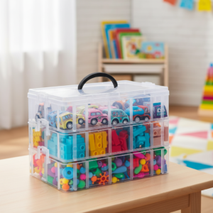 Whisk_c05817b33aed942aa0840b284eb525dddr 30 Grid Storage Organizer Box White