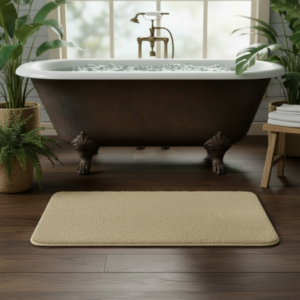 Microfiber Bath Mat- Beige