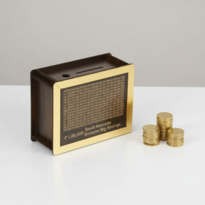 Wooden Piggy Bank Box