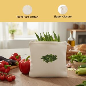 10 pc Cotton Vegetable Storage Bags