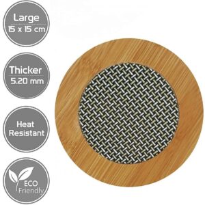 Wooden Coasters Set Round