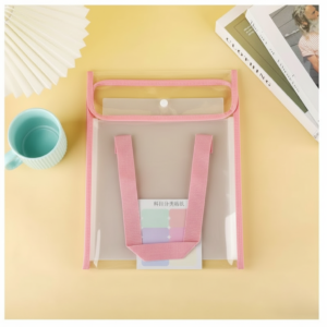 Transparent File Folder with Handle